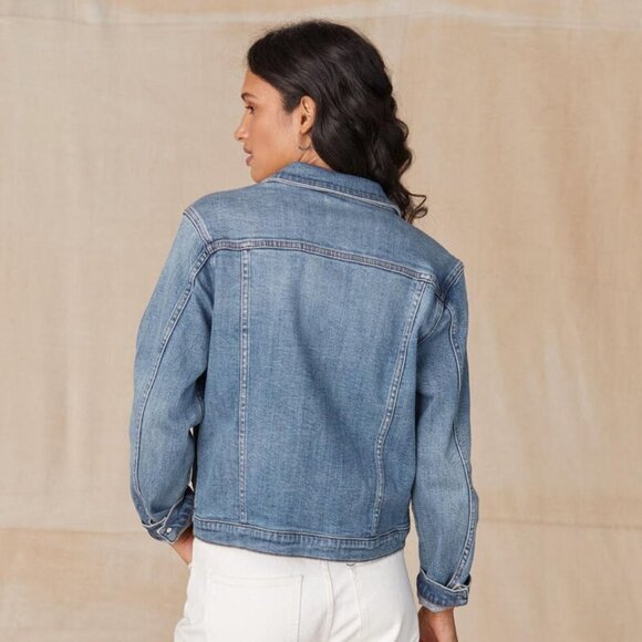 Driftwood Everyday Boyfriend Denim Jacket Size XS Mid Length - Picture 4 of 10